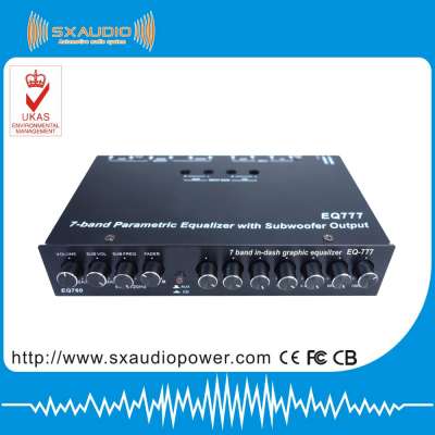 factory sell high end car audio equalizer amplifier with 7band adjustable